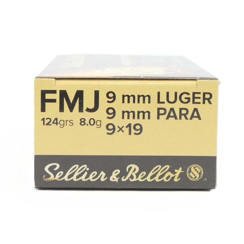 9X19 124GR FMJ SELLIER BELLOT