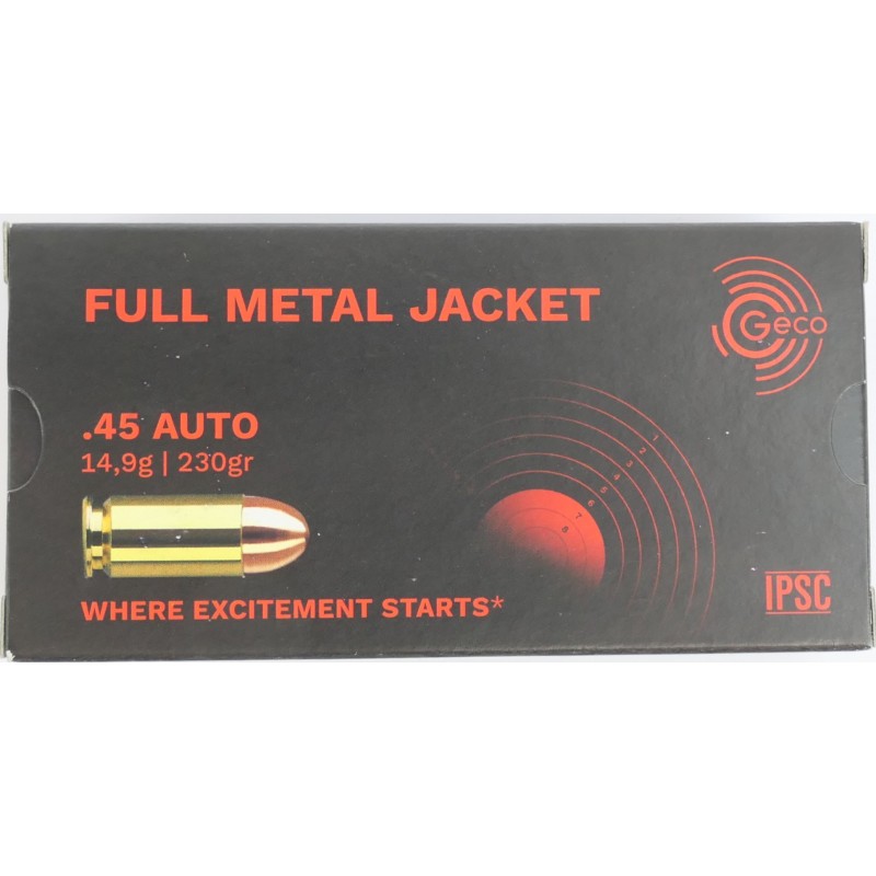 45 ACP 230GR FMJ GECO