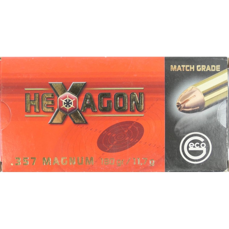 357 MAG 180GR HEXAGON GECO