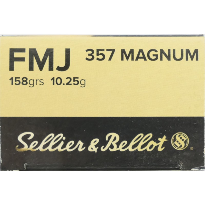 357 MAG 158GR FMJ SELLIER BELLOT
