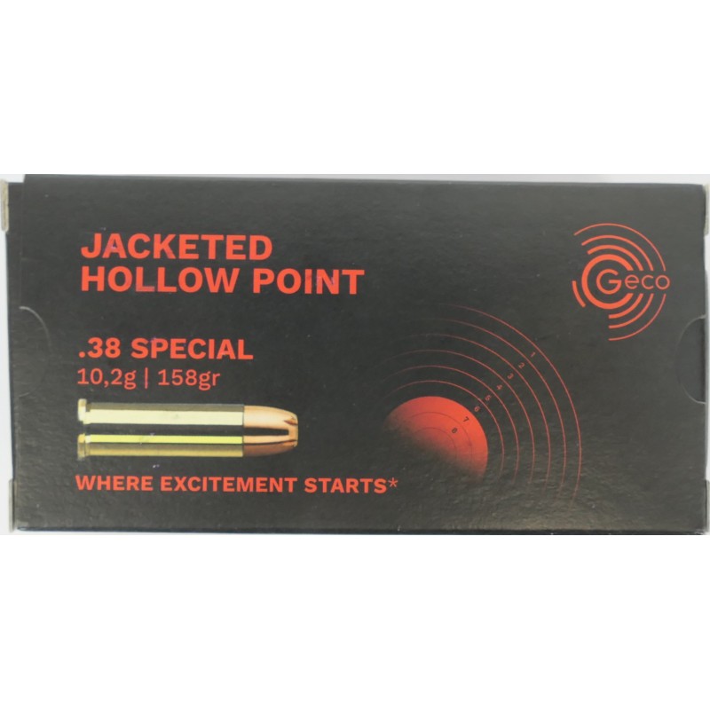 38 SPECIAL GECO 158 GR JHP