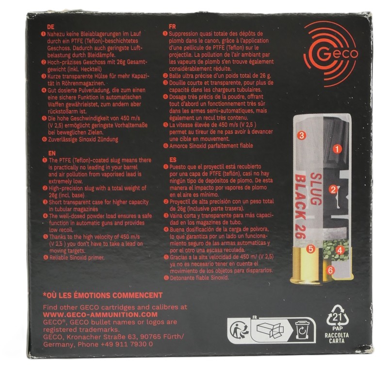 12/67.5 SLUG COMPETITION CCS RED 28 GECO 26 GR