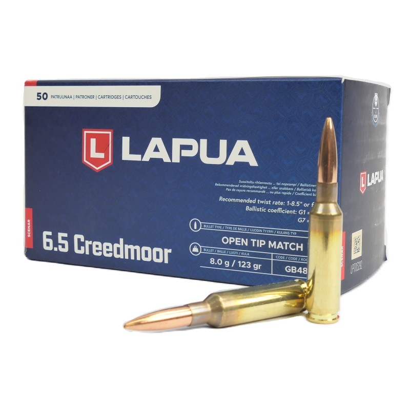 6.5 CREEDMOR LAPUA SCENAR 123 GR