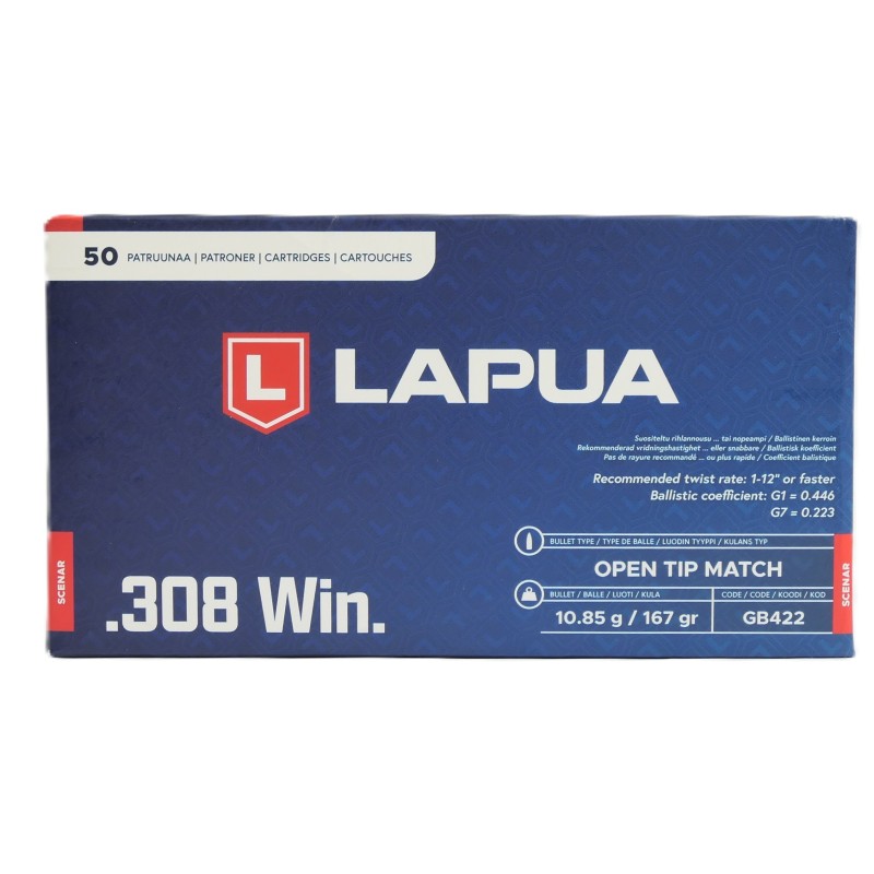 308 WIN LAPUA SCENAR-L 155 GR