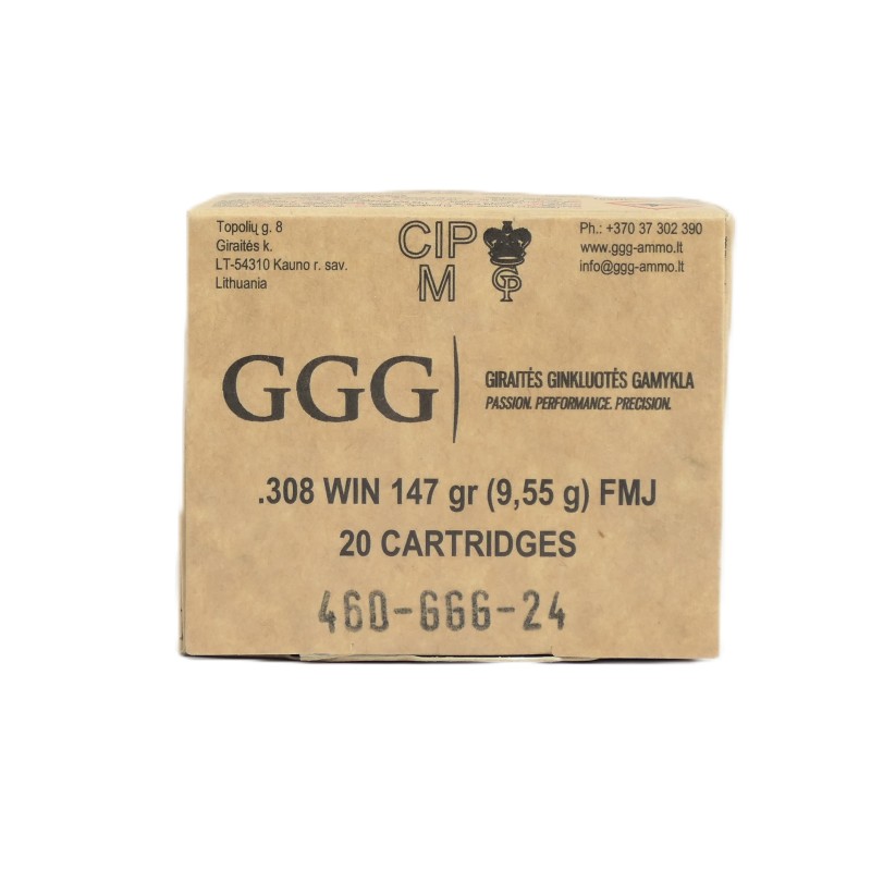 308 WIN GGG 147GR BOITE DE 20