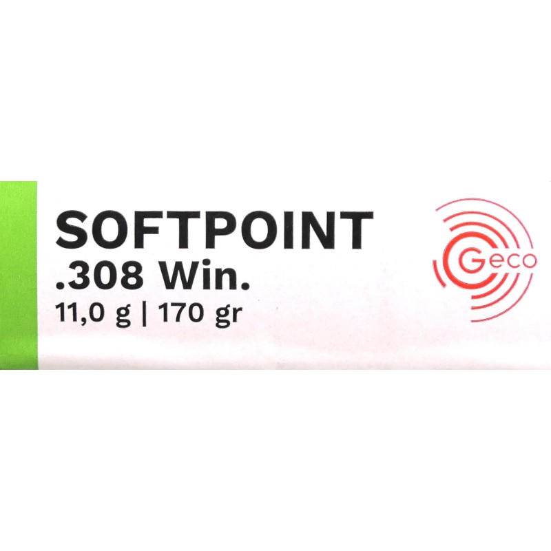308 WIN GECO SOFTPOINT 11GRAM