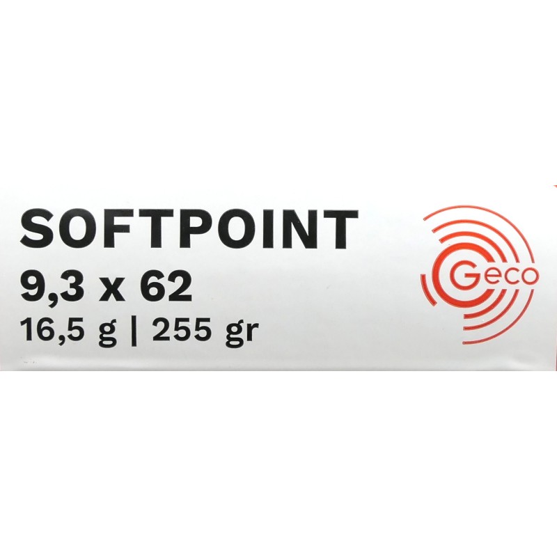 9.3X62 GECO SOFTPOINT 16,5G