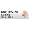 9.3X62 GECO SOFTPOINT 16,5G