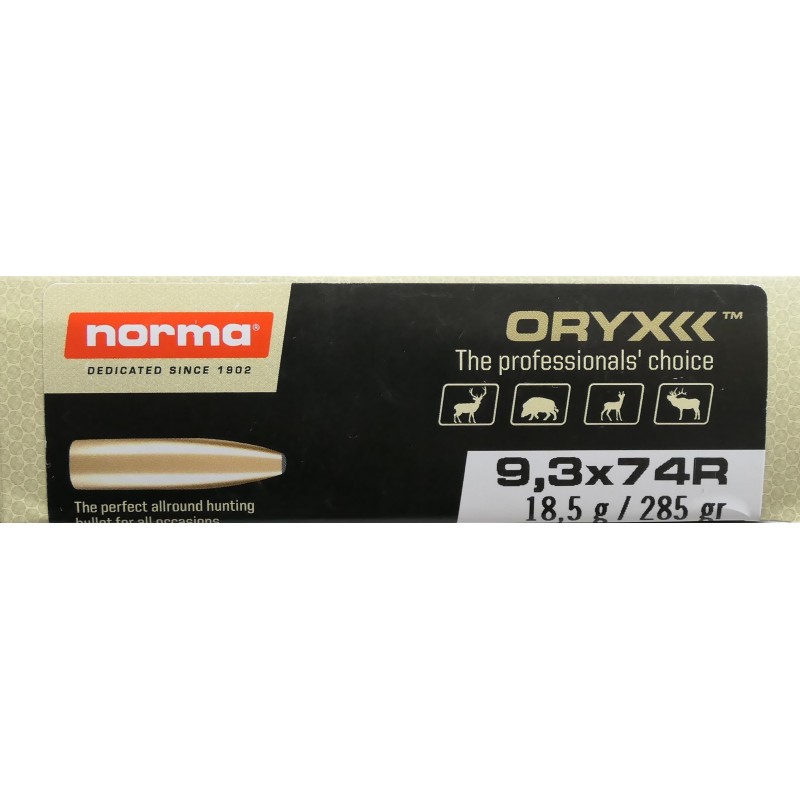 9.3X74R NORMA ORYX BONDED 18.5G