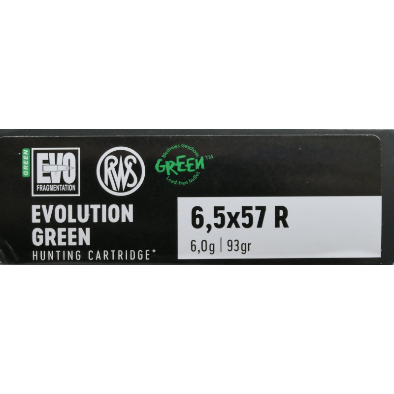 6.5X57R RWS EVO GREEN 6GR