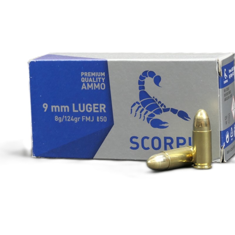 9X19 124GR FMJ STV SCORPIO STV